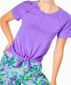 Discount 🤩 Lilly Pulitzer 👩 women Kieran Active Tee in Mystical Purple ✨