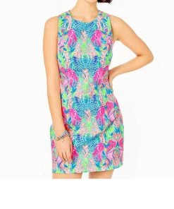 Best deal ๐ฅ Lilly Pulitzer ๐ฉ women Mila Shift ๐ Dress in Multi Reeflections ๐