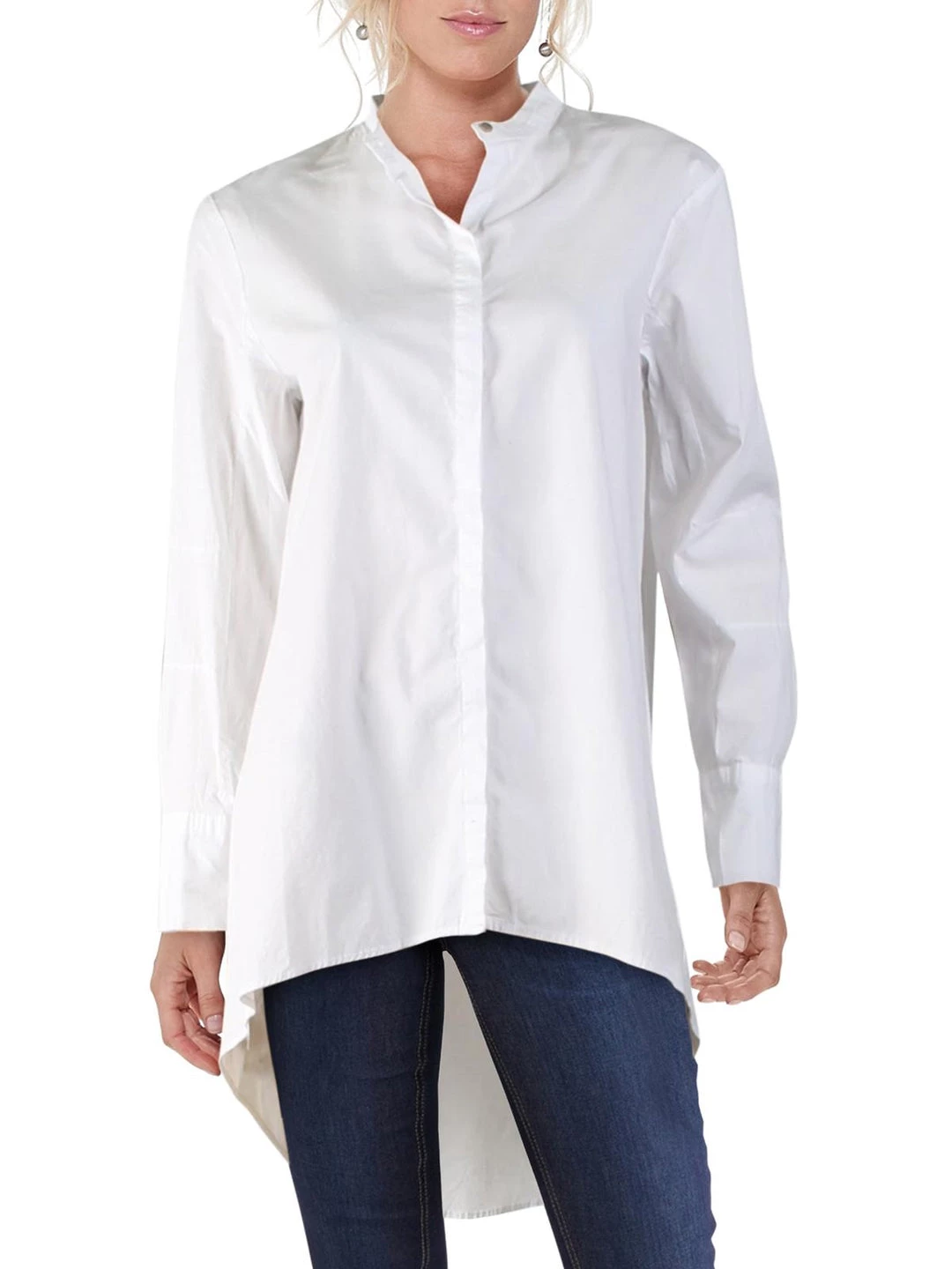 Outlet โจ XCVI ๐ฉ Womens Crewneck Tunic Button-Down Top ๐ 3 Outlet โจ XCVI ๐ฉ Womens Crewneck Tunic Button-Down Top ๐