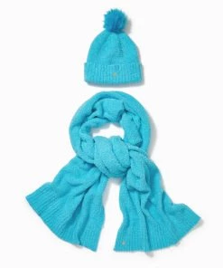 Budget ✨ Lilly Pulitzer 👩 women Frosti Scarf And Hat Set in Seabreeze Blue 🎉 -The Original Shop 092f90b779814c8398eec17df7d38d7f e181446c 9257 477c 9c6a af4079fba182 1080x