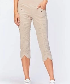 Coupon 🤩 Xcvi 👩 women Iris Crop Pant In Sand 🥰