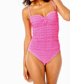Hot Sale 💯 Lilly Pulitzer 👩 women Layne One Piece in Along The Same Line 💯