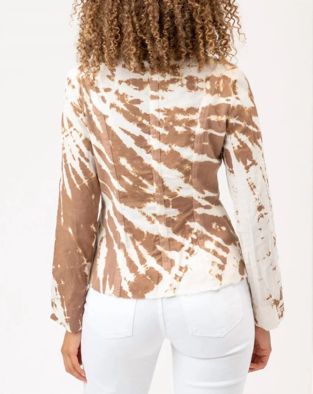 Discount 😀 Xcvi 👩 women Cotton Linen Raw Edge Safari Jacket In Radial Wash Cypress 🔥 4 Discount 😀 Xcvi 👩 women Cotton Linen Raw Edge Safari Jacket In Radial Wash Cypress 🔥 - Image 2