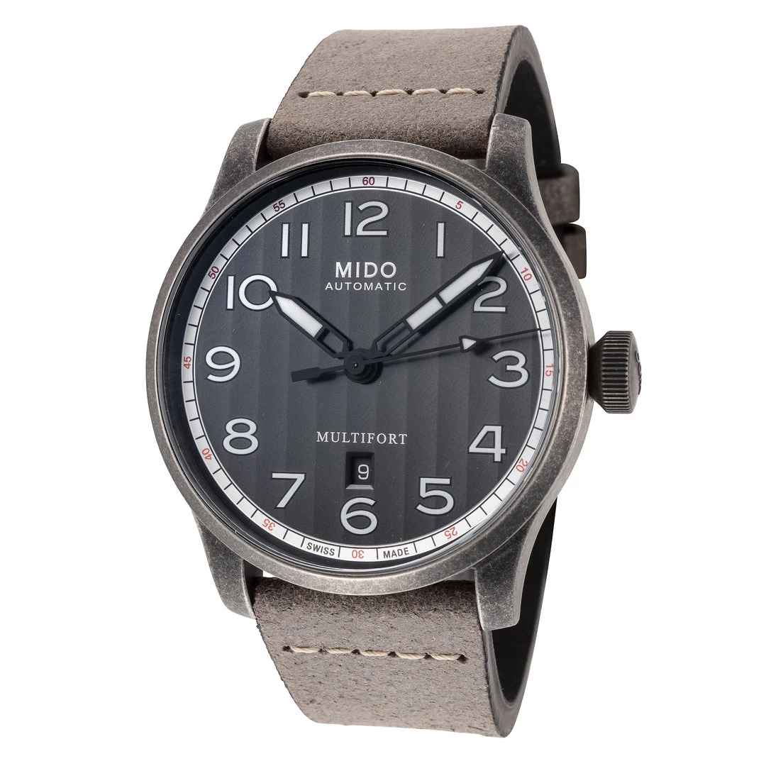 New 🌟 Mido Men's Multifort 44mm Automatic ⌚ Watch 💯 3 New 🌟 Mido Men's Multifort 44mm Automatic ⌚ Watch 💯