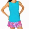Hot Sale ❤️ Lilly Pulitzer 👩 women Renay Tank in Turquoise Oasis 🎉