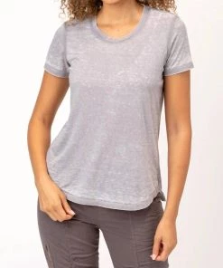 Promo ๐งจ Xcvi ๐ฉ women Vincie Burnout Tee In Graymist ๐