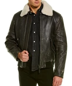 Hot Sale ๐ men Mackage Garnet Leather Jacket โญ