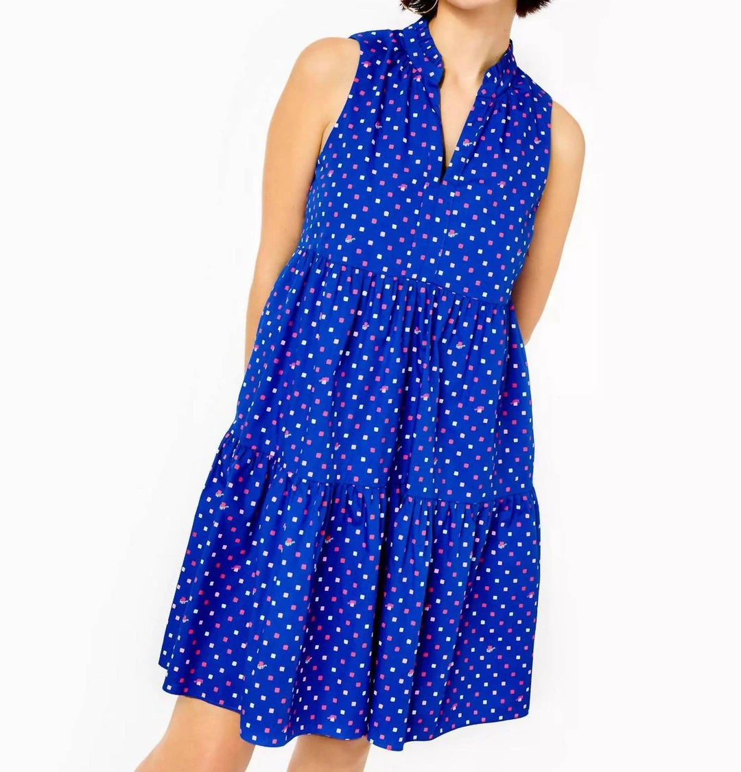 Brand new 😍 Lilly Pulitzer 👩 women Novella Swing 👗 Dress in Borealis Blue Lilly Squared 🥰 3 Brand new 😍 Lilly Pulitzer 👩 women Novella Swing 👗 Dress in Borealis Blue Lilly Squared 🥰