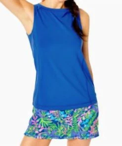 Promo 🔥 Lilly Pulitzer 👩 women Renay Tank in Borealis Blue ⌛