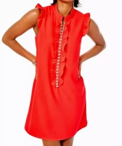 Promo ๐ Lilly Pulitzer ๐ฉ women Adalee Shift ๐ Dress in Ruby Red ๐