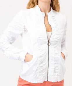 Outlet ๐ฅ Xcvi ๐ฉ women Orrick Bomber Jacket In White ๐
