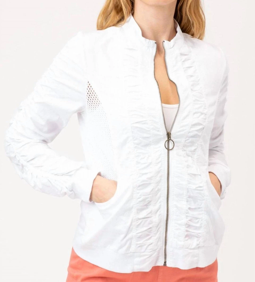 Outlet 🔥 Xcvi 👩 women Orrick Bomber Jacket In White 😀 3 Outlet 🔥 Xcvi 👩 women Orrick Bomber Jacket In White 😀