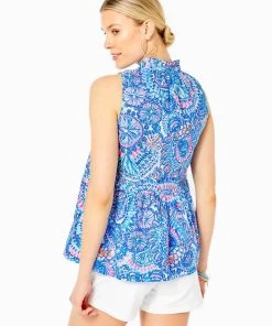 Coupon ⭐ Lilly Pulitzer 👩 women Novella Ruffle Top in Blue Grotto Commotion In The Ocean ⭐ -The Original Shop 91f4edb13b2e42ff8313e3ca660719ee 661f96c5 f853 4959 8955 bcaed579fba4 1080x