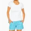 Best deal ✨ Lilly Pulitzer 👩 women Lilo Linen Short in Along The Same Line 🧨