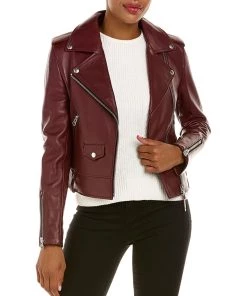 Hot Sale ๐ women Mackage Baya-R Leather Moto Jacket โ๏ธ