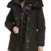 Coupon ❤️ women Mackage Kinslee 2-In-1 Oversized Leather-Trim Down Parka 🤩