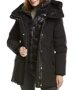The Original Shop 13 Coupon โค๏ธ women Mackage Kinslee 2-In-1 Oversized Leather-Trim Down Parka ๐คฉ