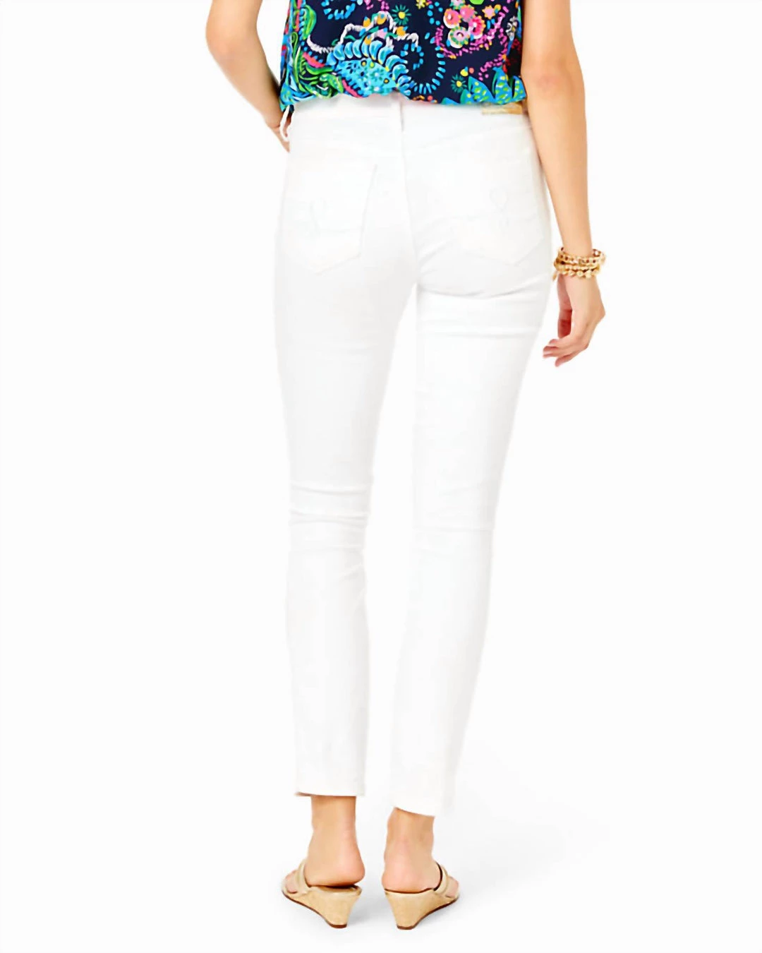 Buy 🔥 Lilly Pulitzer 👩 women 29" South Ocean High-Rise Skinny Pant in Resort White ❤️ 5 Buy 🔥 Lilly Pulitzer 👩 women 29" South Ocean High-Rise Skinny Pant in Resort White ❤️ - Image 3